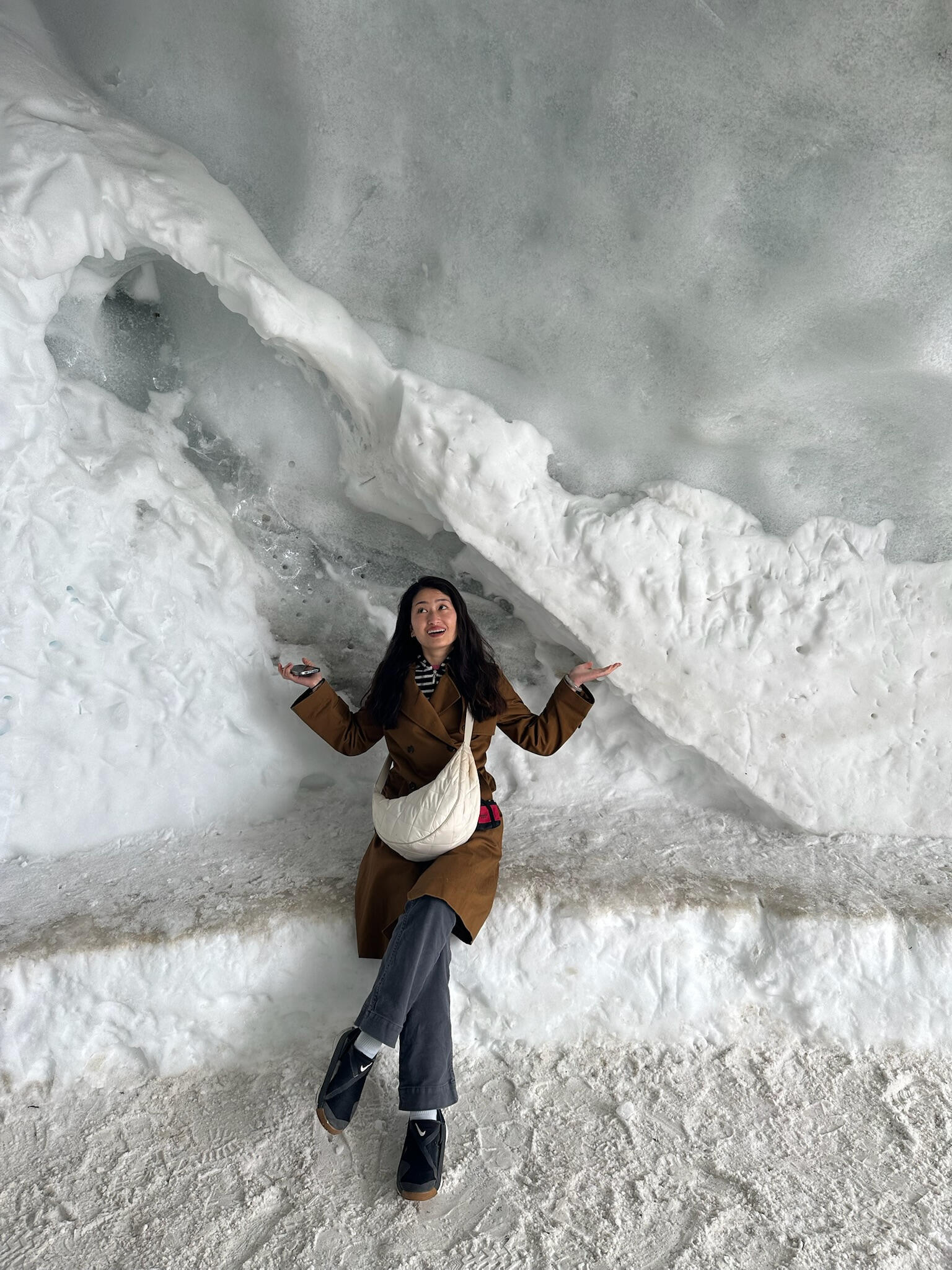 Chamonix, France Sitting in a glacier!